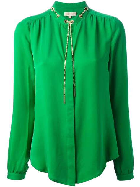 michael kors green plain blouse in black friday deals|Michael Kors Green Blouse: Shop Green Blouse .